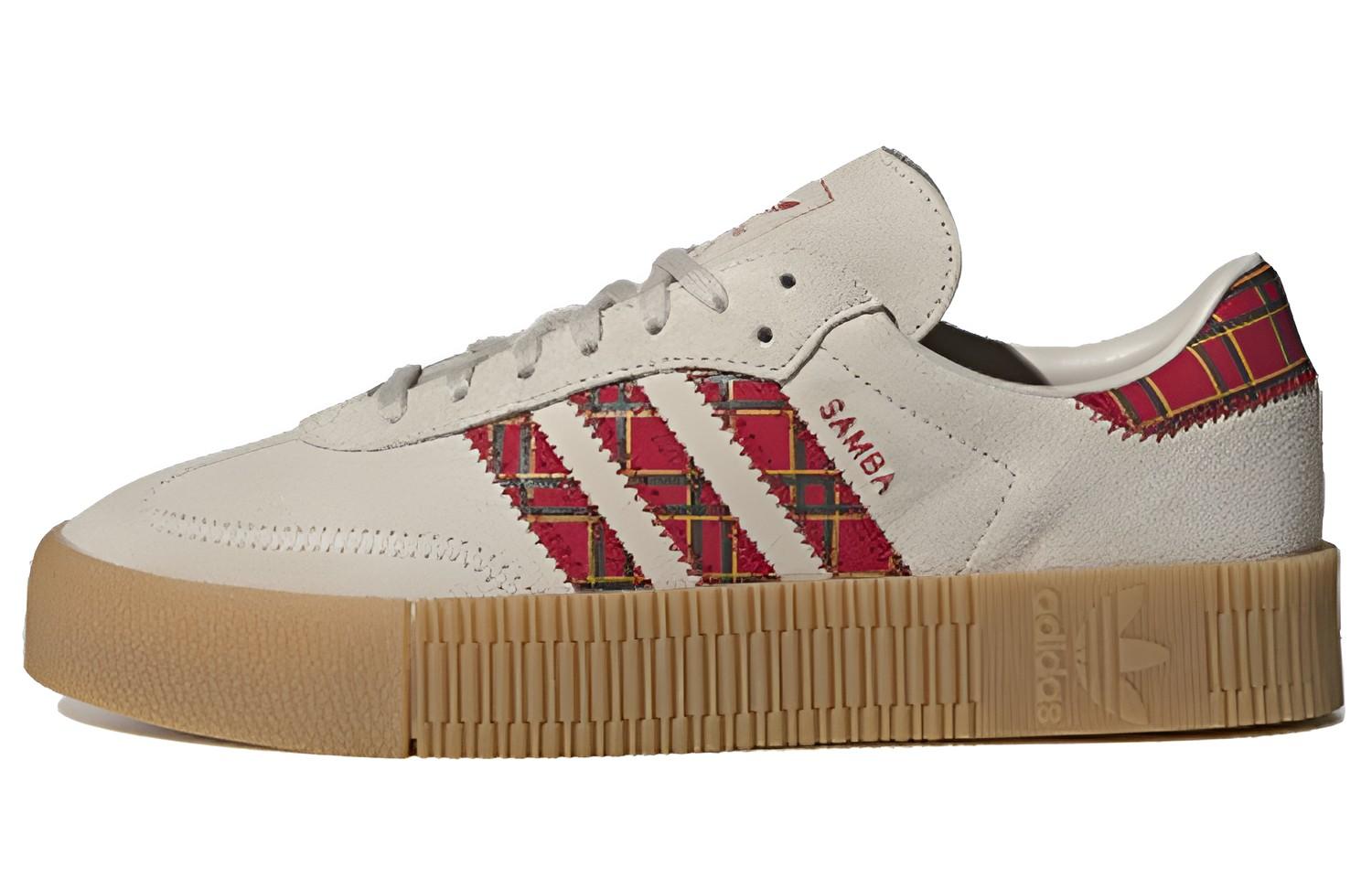 

Adidas Sambarose Clear Brown Scarlet Collegiate Green Women s FU9746 38