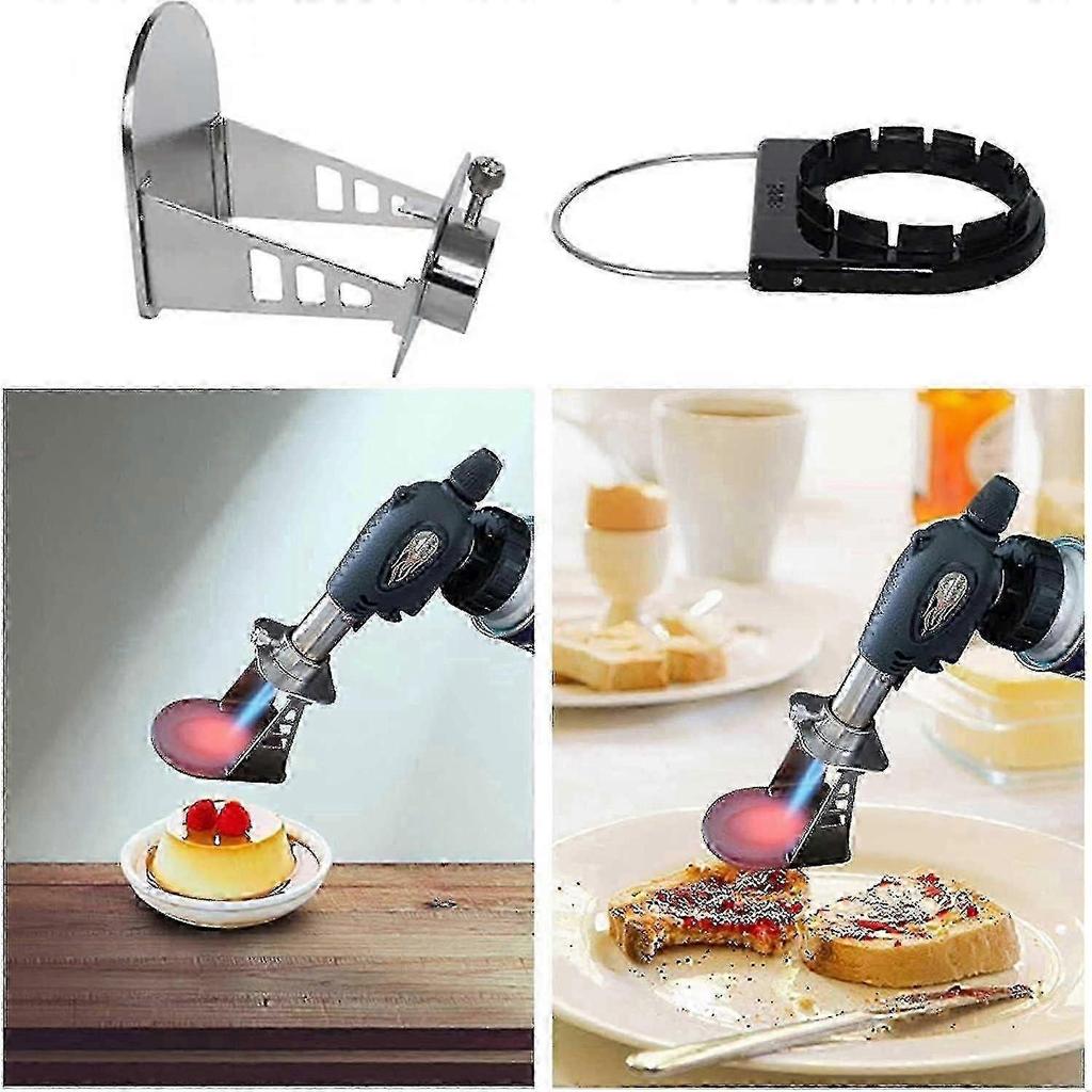 Kitchen Blow Torch Lighter Culinary Board,stainless Steel Baking Plate - Adjustable Flame Baking Boa
