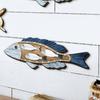 Vintage Nautical Fish Hanging Ornament Mediterranean Carving Fish Pendant  For Home Cafe Shop