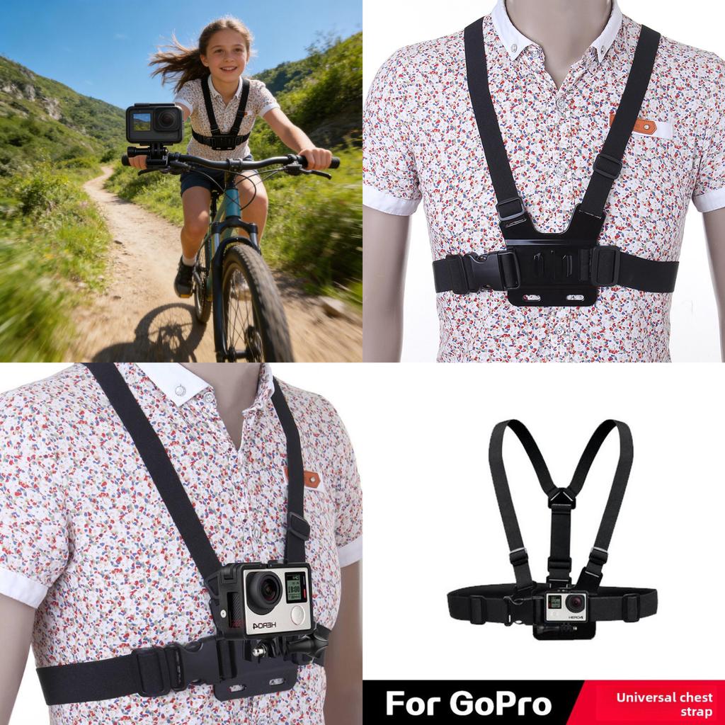 Universeller Brustgurt-Halter für Outdoor-Aufnahmen und Live-Streaming mit PC-Material für jugendliche Fahrer