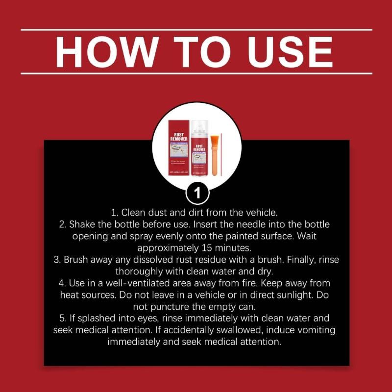 100ml Rostentferner Entrostungssprüher Multifunktions-Automobil-Rostentfernungssprüher Universelle Auto-Wartung Rostschutzmittel