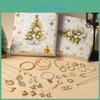 Jewelry Christmas Faux 24 Day Countdown Calendar Necklace Earrings For Girl