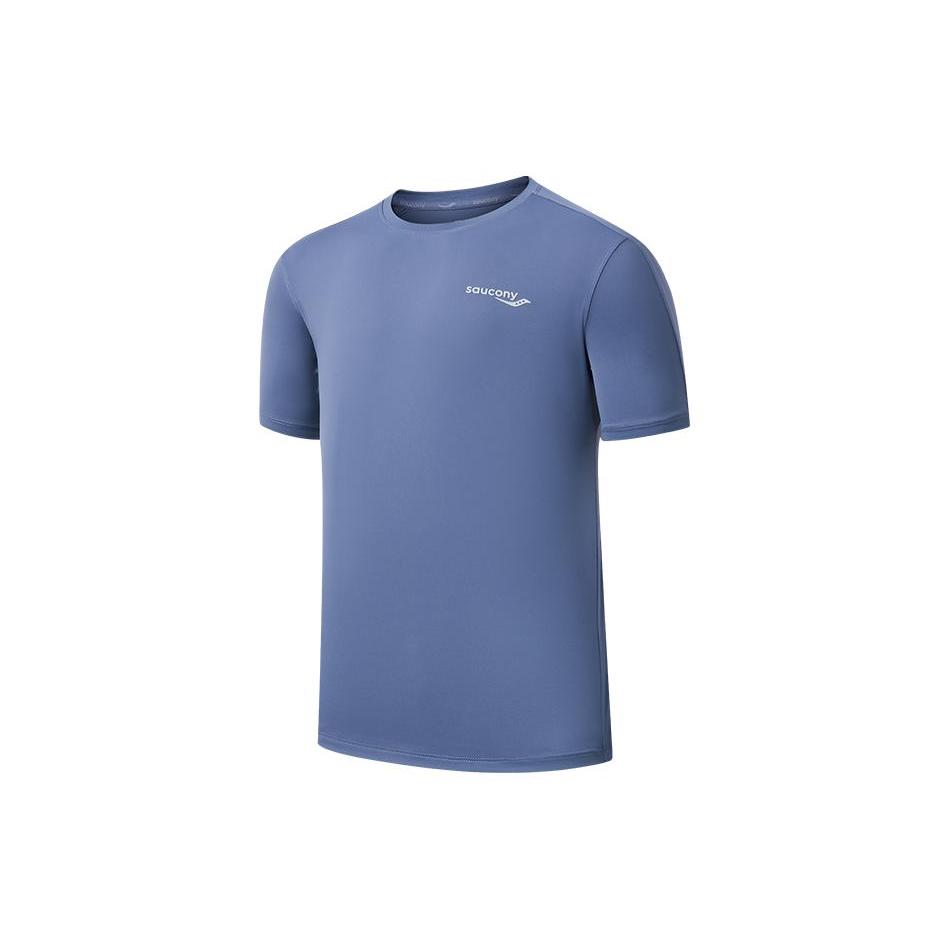 Saucony T Shirts Men s Crew Neck Moderate SC2239038-BL85 S