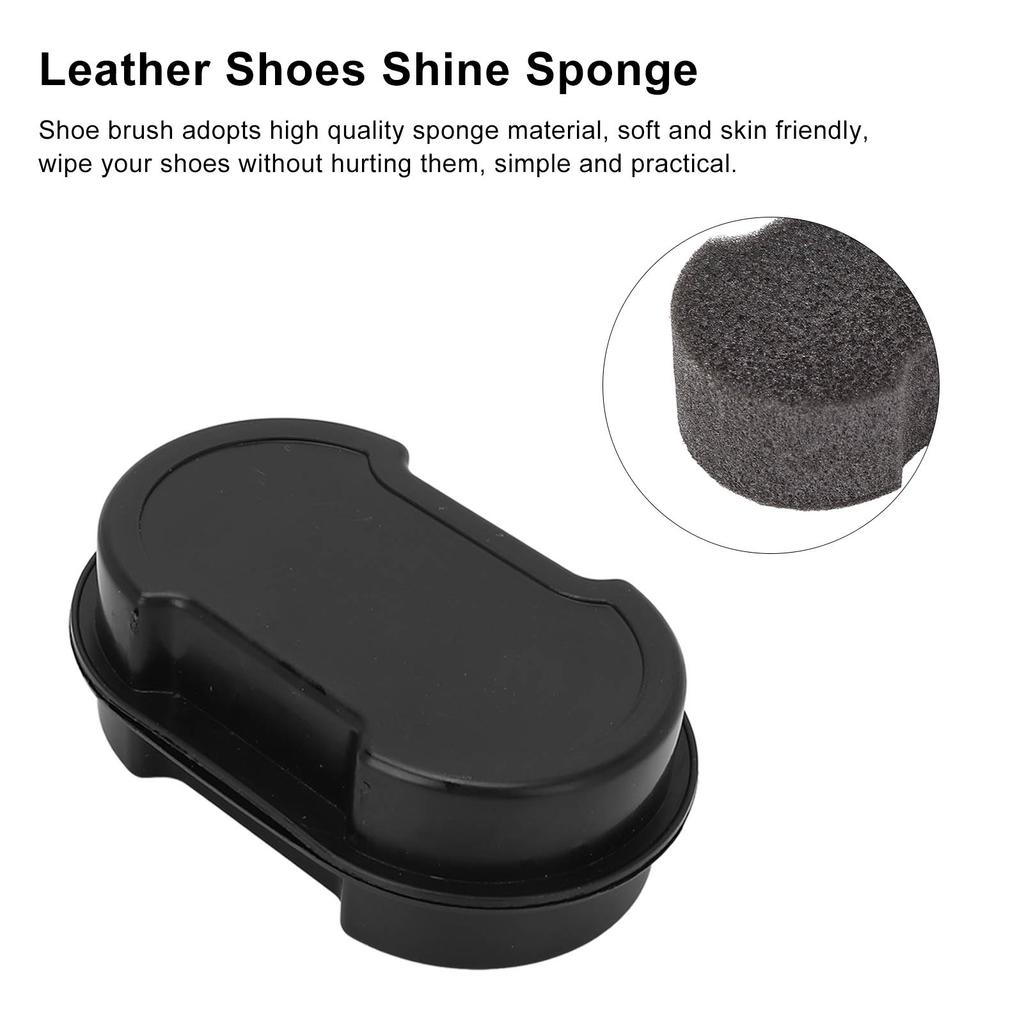 Leather Boot Shine Sponge Professional Portable Soft Cleaning Stain Removal Leather Shoes Sponge Brush
