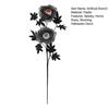 Spooky Branch Decoration Halloween Eyeball Flower Stem, Artificial Rose Floral Pick with Eyeball, Party Decorations Gothic Black Branches for