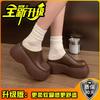 Internet celebrity thick-soled heightening slippers women's 2025 spring and autumn new popular outer wear high-heeled bag head half slippers