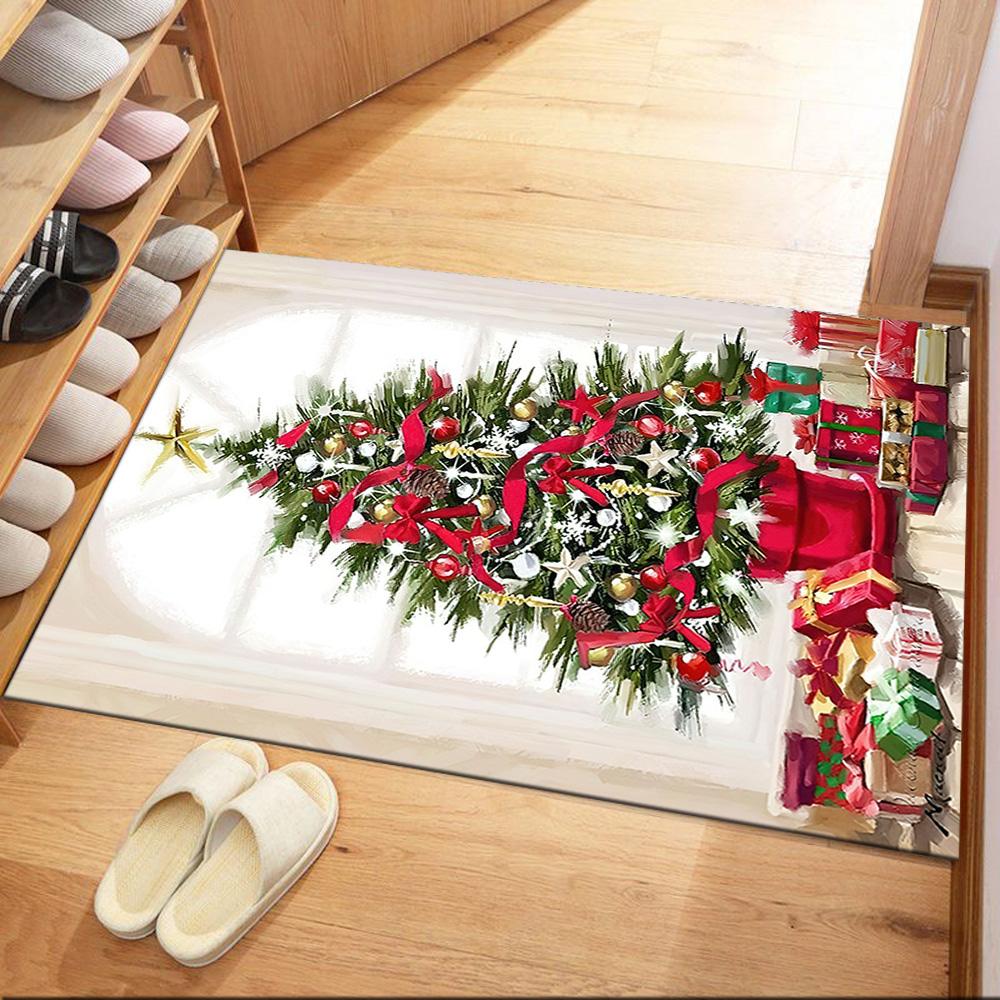 Christmas 207 Carpet Perfect for Game Room Entryway Decorate room Dining Room Antislip Carpet Anime Office Decor