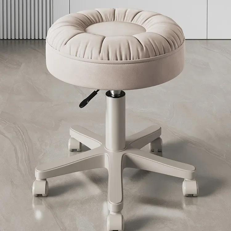 Taburete de Maquillaje, Lujo Ligero de Gama Alta para Dormitorio Femenino, Taburete de Tocador de Estilo Nuevo, Silla Pequeña Moderna y Sencilla para Salón de Uñas