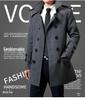Men's Mid-Length Wool Coat: Autumn/Winter 2023 Thickened Windbreaker with Velvet Lining