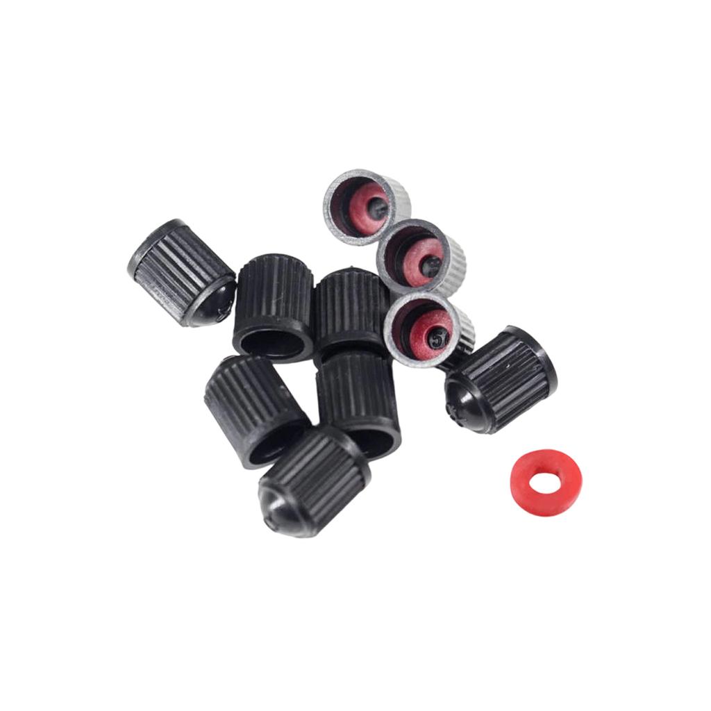 All Weather Metal Plastic Tire Valves Covers Anti Rust Sealing Caps Quick Install for Auto Bike Scooters Wheels