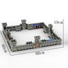 Medieval City Block Building Set - Interlocking Tower and Wall Scene Assembly