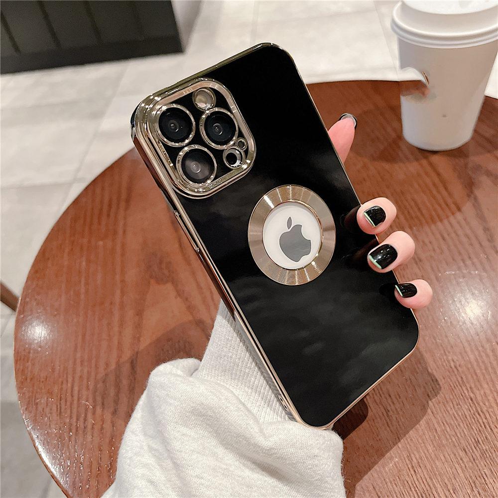Dla Iphone 13 Pro Max Cover luksusowe poszycie etui na telefon ze szklaną folią zabezpieczającą obiektyw Funda Capa dla Iphone 12 11 Pro Max 13