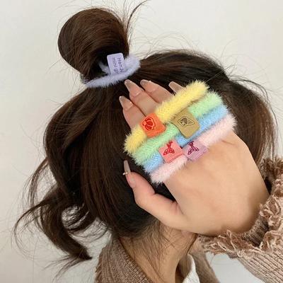Kız Modası Saç Aksesuarları Sevimli Saç İpi Bağları Kadın Lastikli Saç Tokaları Elastik Saç Bantları Lastik Bantlar At Kuyruğu Tutucu Saç Bandı