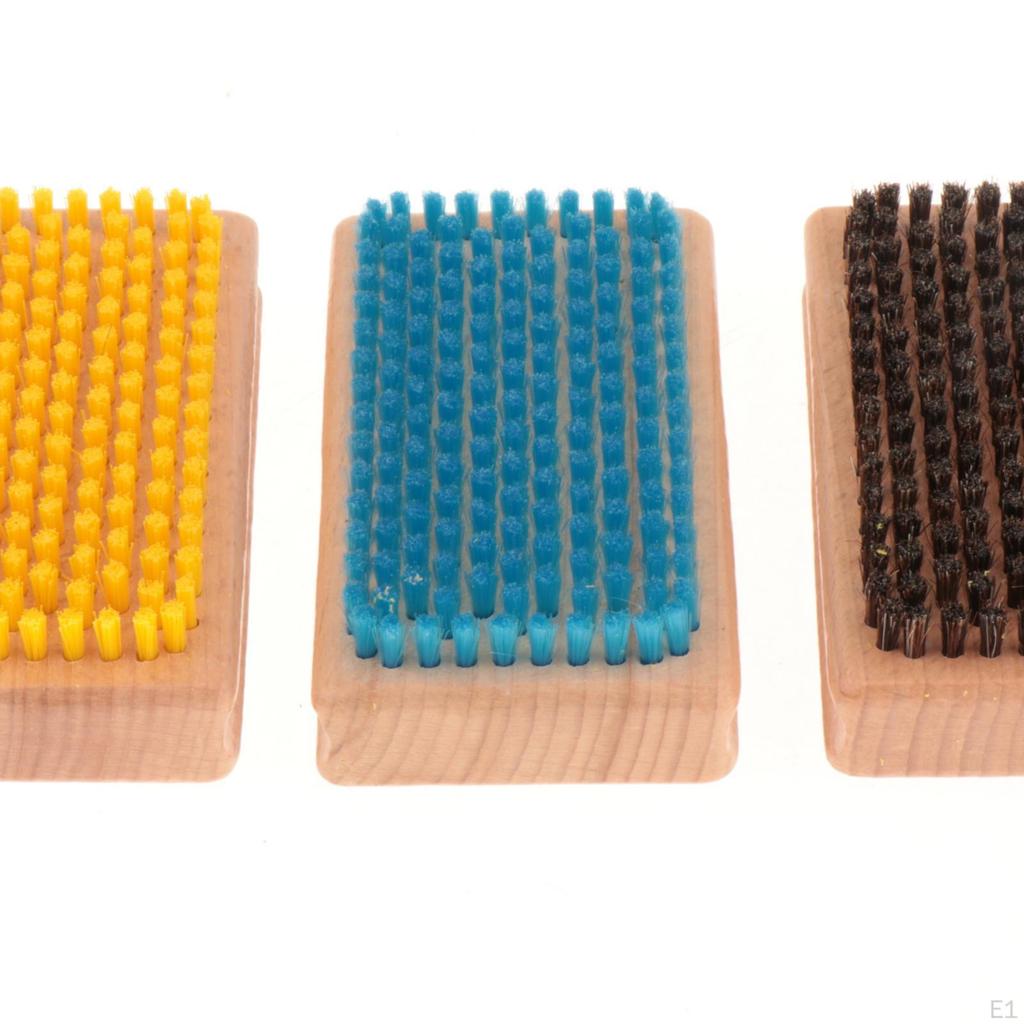 3 sztuki Zestaw szczotek do snowboardu narzędzie do ing Szczotki do nart nylonowe/końskie włosie