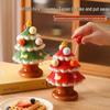 Festive Ceramic Christmas Tree Fruit Fork Set for Kids and Home Décor
