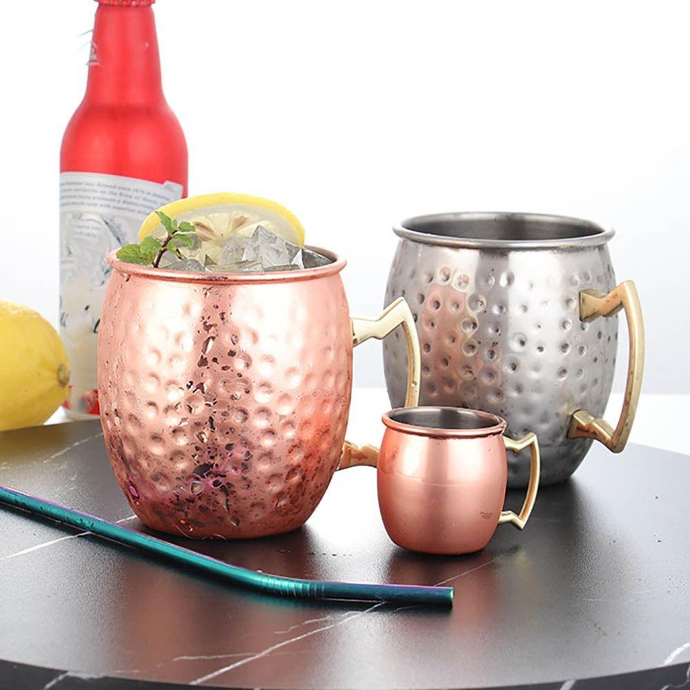 500ml Pure Copper Cup Moscow Mule Handcrafted Mug Cup Hammered Smooth Finish Moscow Mule Mugs Mules Cocktails Coffee Beer