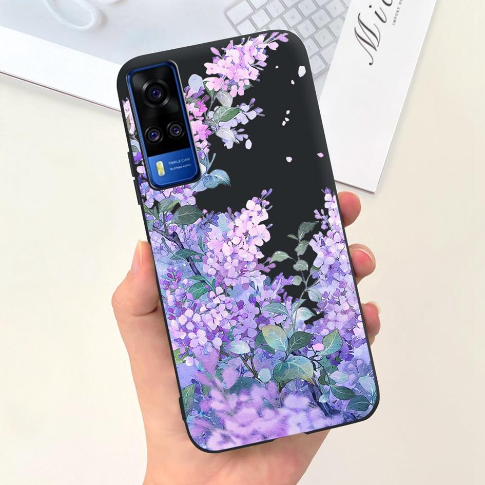 For Vivo Y31 2021 Case Cute Duck Cat Cartoon Coque Matte Soft Silicone Back Cover For Vivo Y51 Y51A Y53s Y 31 V2036 V2030 Fundas