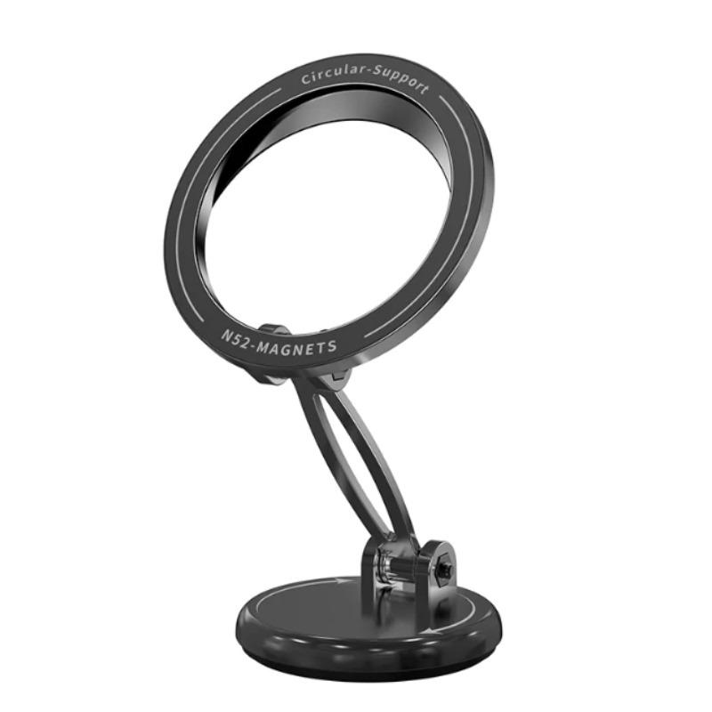 

Вращающееся на 360° 15 Вт магнитное беспроводное зарядное устройство автомобильный держатель телефона складная зарядная подставка для Magsafe iPhone 16 15 14 13 12 Pro Max