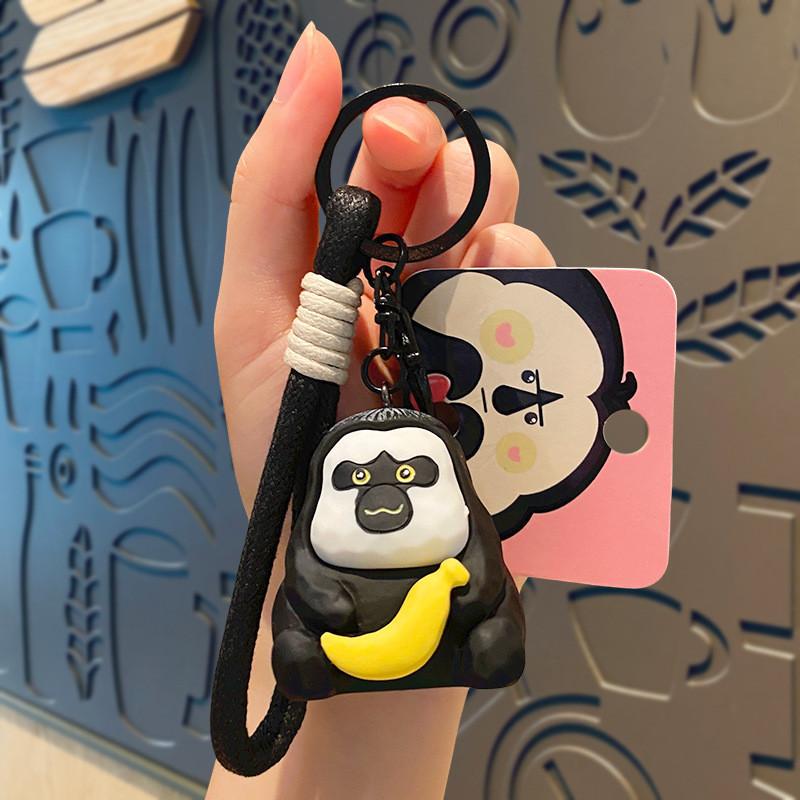 

Деревянный резной очаровательный брелок Дуду, силиконовый аксессуар для студентов и пар Banana