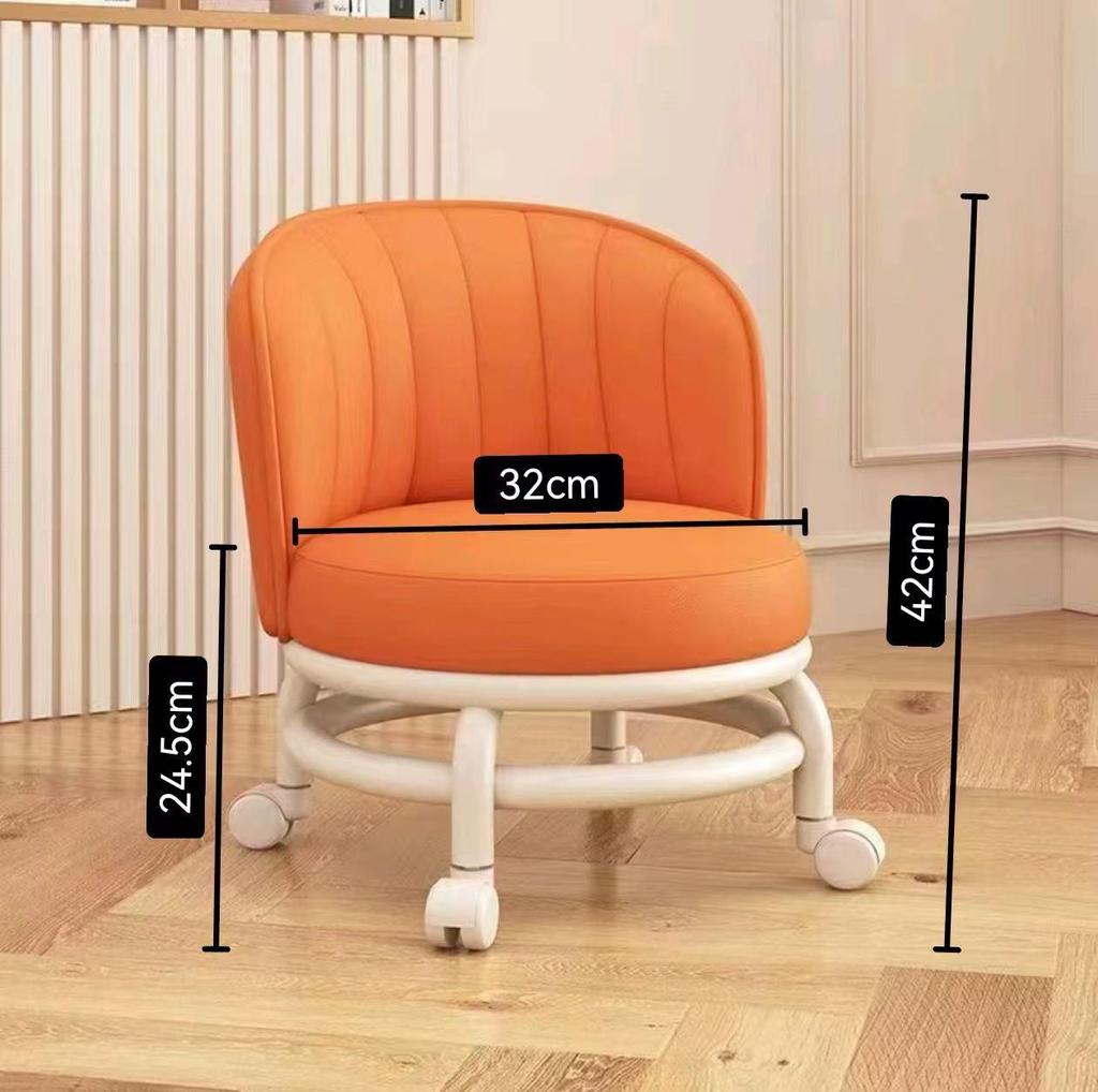Rolling Pulley Stool for Home, Kids, Internet Celebrities, Soft, Simple Design, Ideal for Grout, Manicure, Pedicure.
