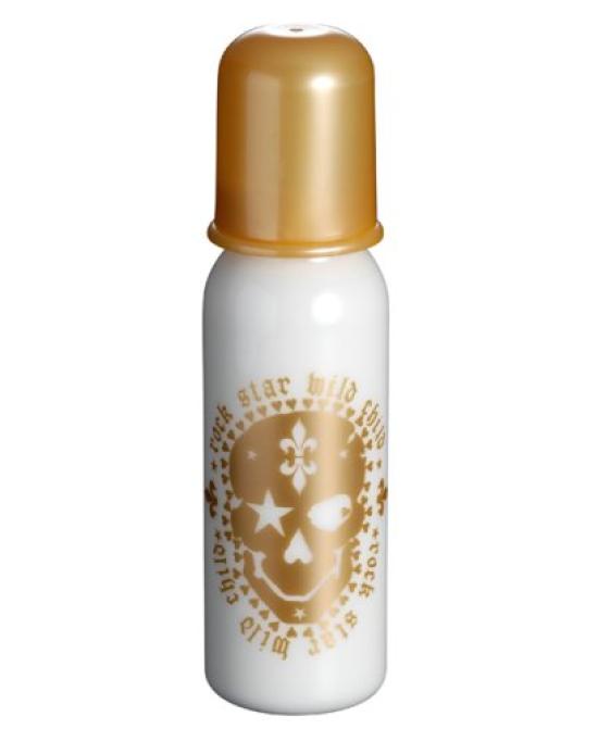 ROCK STAR BABY Babyflasche, Totenkopf Gold, Groß