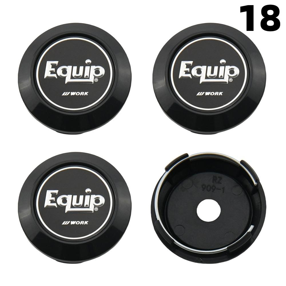 4PCS 64MM OD / 60MM ID Cap For Rims WORK EMOTION EQUIP MEISTER VS Emblem Wheel Center Cap Sport Car Logo Wheel Cover Hub caps
