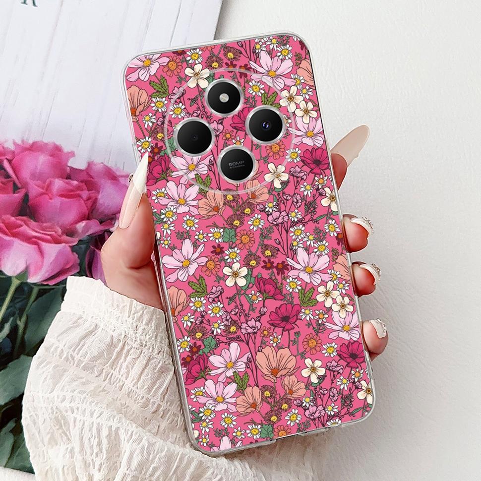 For Xiaomi Redmi 14C Casing Fashion Heart Cat Cover 6.88" Soft TPU Phone Protective Shell For Xiaomi Redmi 14R 14C Cases Coque
