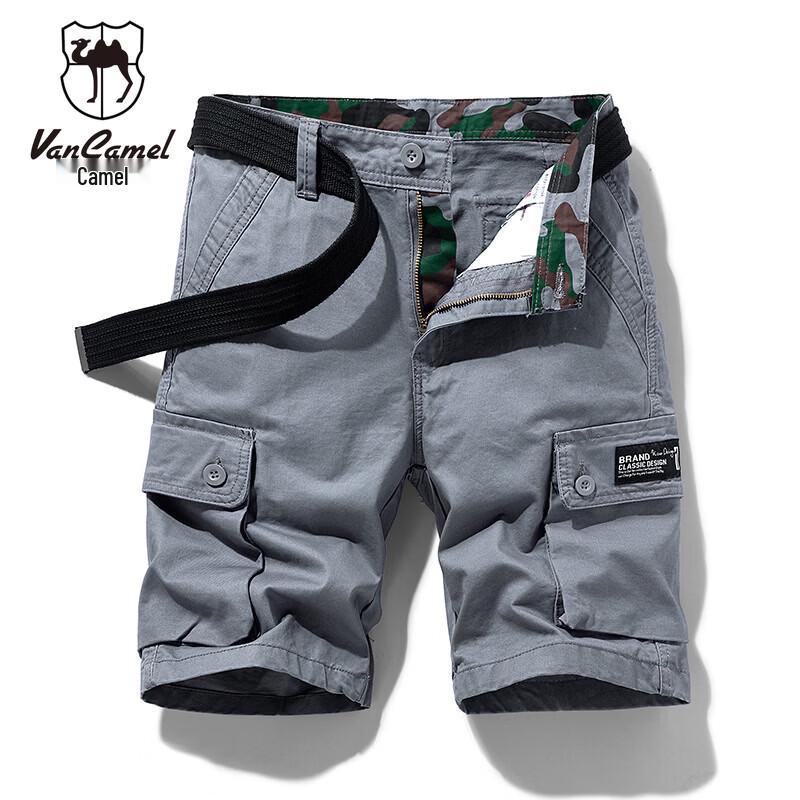 VANCAMEL Men's Summer Cotton Casual Shorts