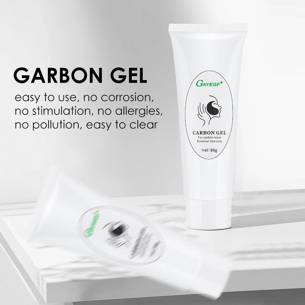 80ml Skin Whitening Carbon Cream Gel for Laser Skin Rejuvenation Deep Cleaning Moisturizing Active Nano Toner Carbon Facial Mask