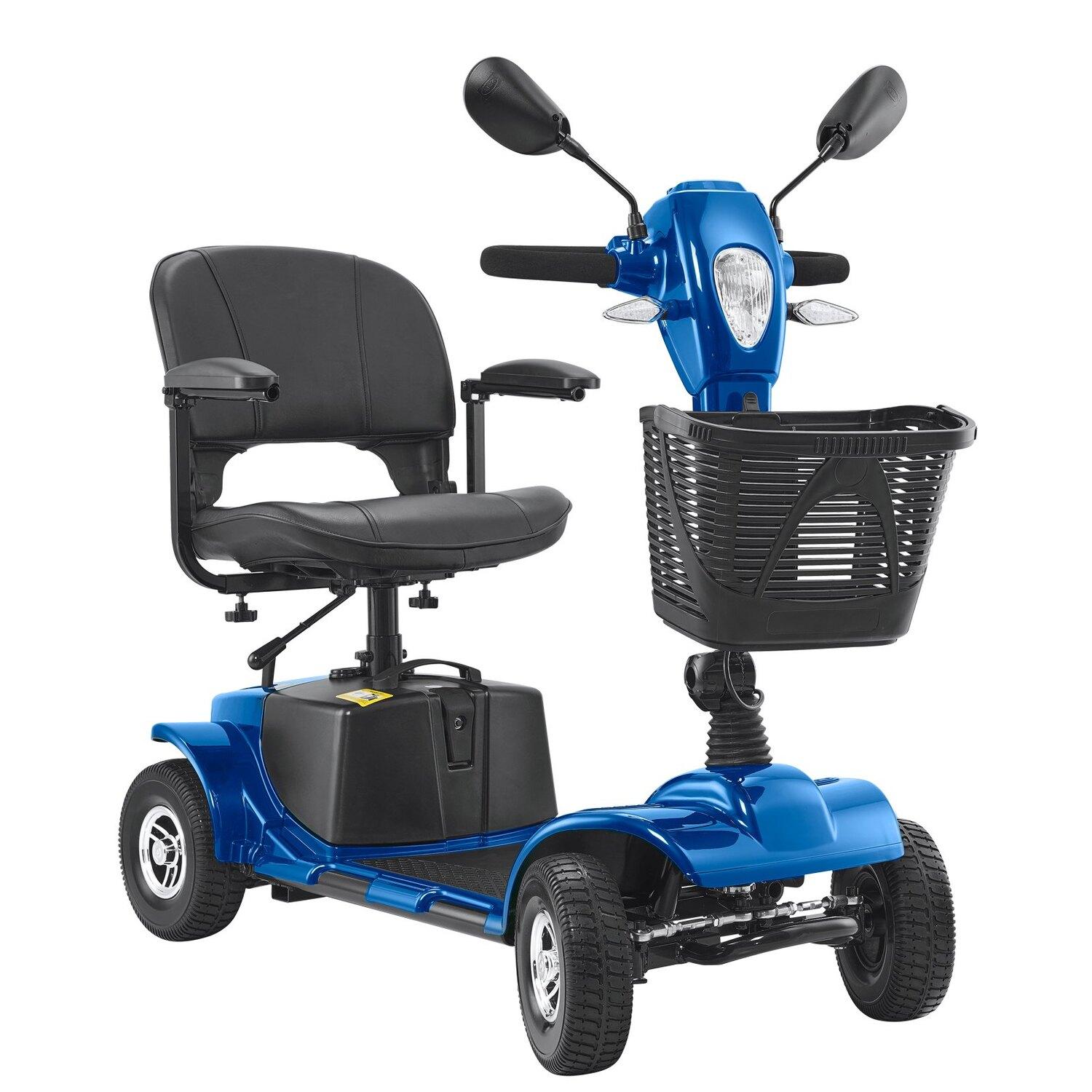4 riteņu saliekams mobilitātes skūteris pieaugušajiem