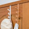 2Pcs Door Hanger Clothes Hanging Rack Over The Door Plastic Home Storage Organization Hooks Purse Holder for Bags Rails