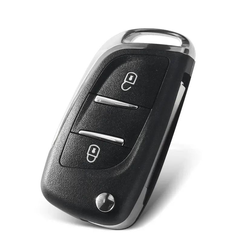KEYYOU 10PCS Modified Flip Remote Key Shell For Peugeot 307 408 308 For Citroen C-Triomphe C-Quatre C3 C4L C5 CE0536 CE0523 Key