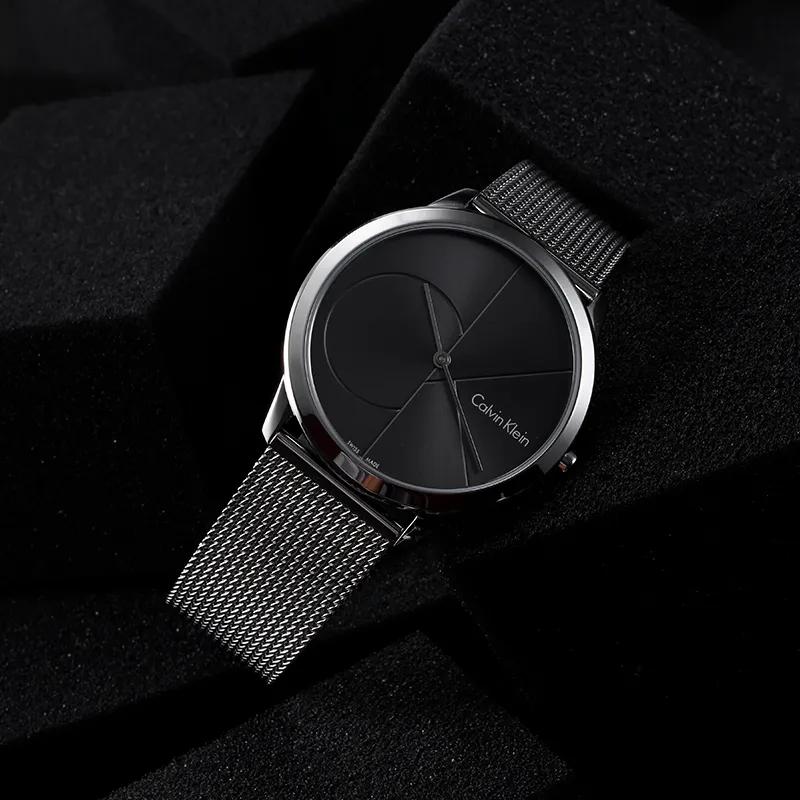 CALVIN KLEIN Quartz Wrist Watches Quartz Movement Stainless Steel Watchband Black Dial Men's Watches (Unisex) European US Watches K3M21123