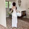 Sexy Spaghetti Strap Ruffle Irregular Bodycon Party Club Evening Dress Women Mesh Suspender Spring Summer Holiday Beach