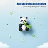 2 Panda Figures, Toy, Miniature Figure, Collectible, PVC, Farm, Easy to Clean, Realistic Look for