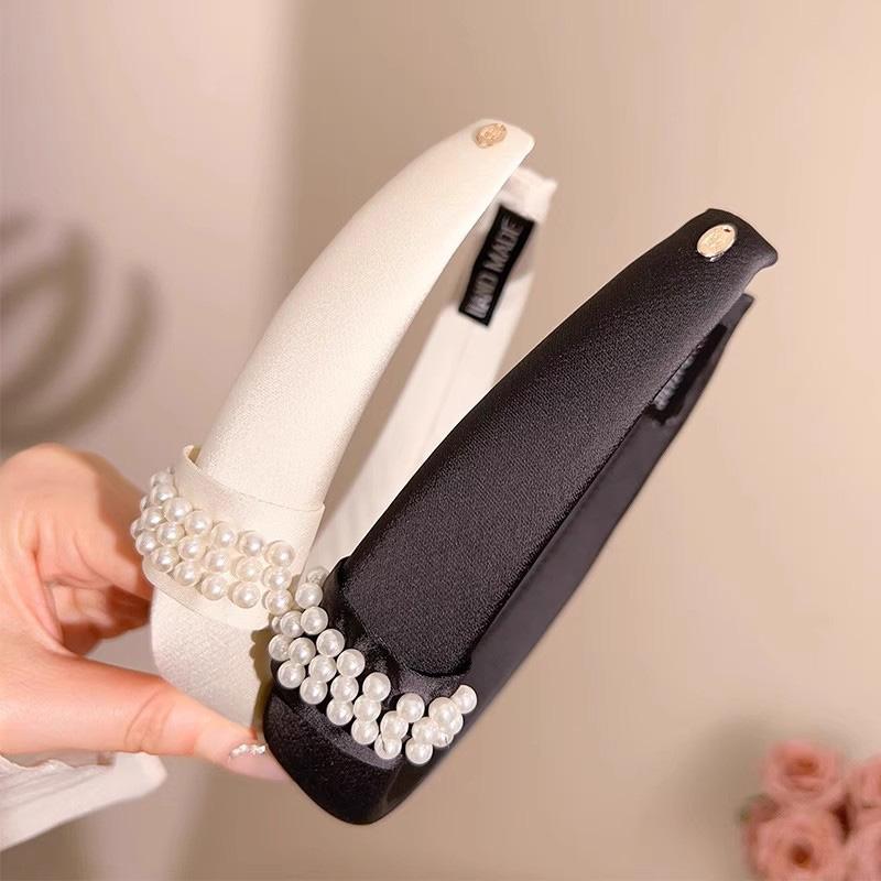 Elegant Pearls Spong Simple Hairband For Women Girls Sweet Hair Ornament Headband Hair Hoop Hair Band Hair Accessories