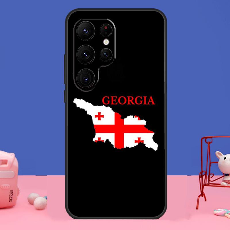 

Georgia Flag Case For Samsung Galaxy S23 S24 Ultra S21 S22 Plus Note 20 Note 10 S8 S9 S10 S20 FE Cover Galaxy S22