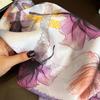 Square Scarves Neck Kerchief 100% Silk Scarf Women Pure Foulard Hairbands Lady Flower Designer Female Bandana Ties Bandana Hijab
