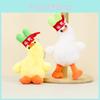 Adorable Plush Duck Keychain Stuffed Animal Toy Soft Short Plush White Yellow Duck