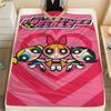 Powerpuff Girls Cartoon Printing Flannel Blanket Bedroom Sofa Camping Warm Blanket Gifts for Family and friends-MJ011