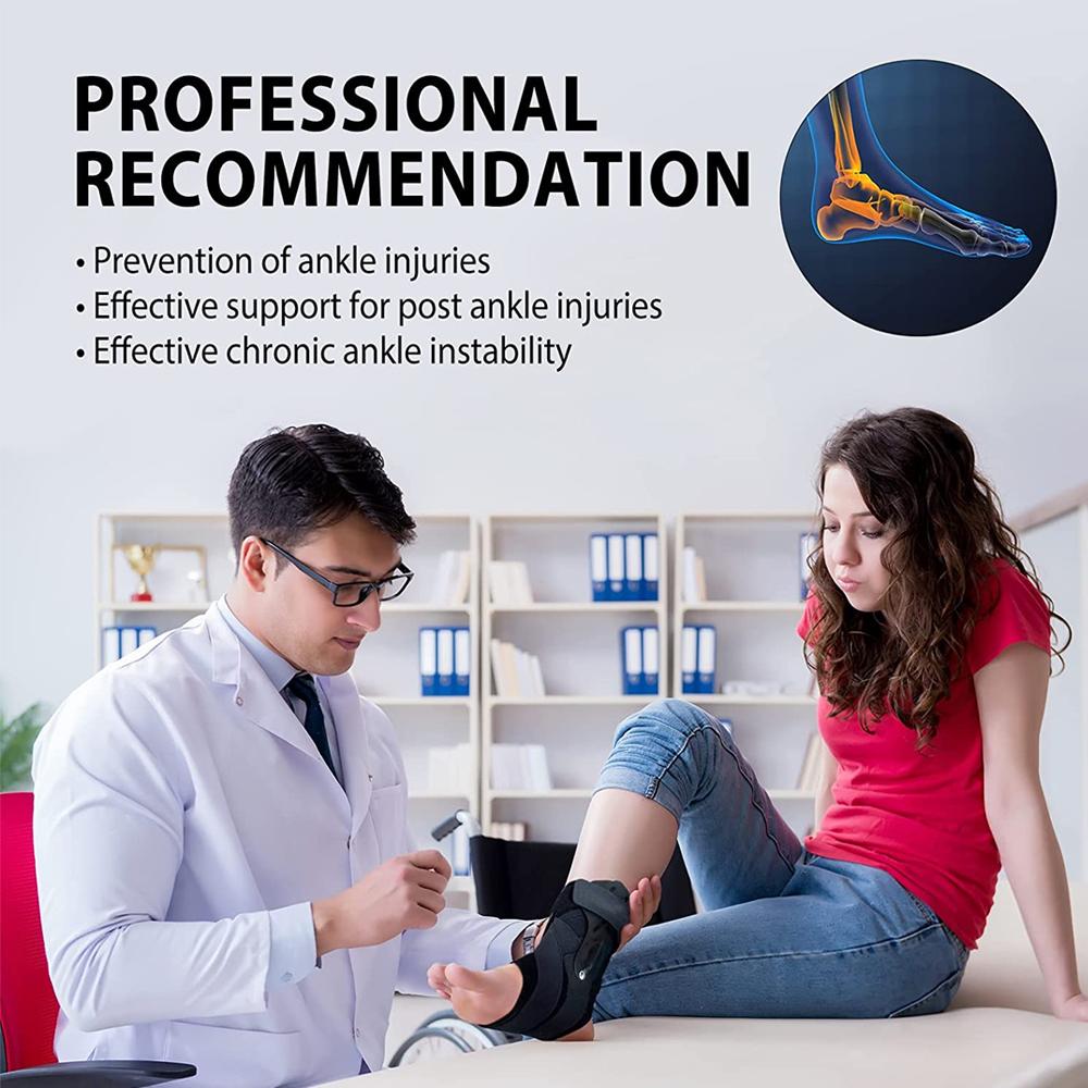 1Pc Sports Compression Ankle Support Brace Ankle Stabilizer Tendon Pain Relief Strap Foot Sprain Injury Wraps Basketball Running