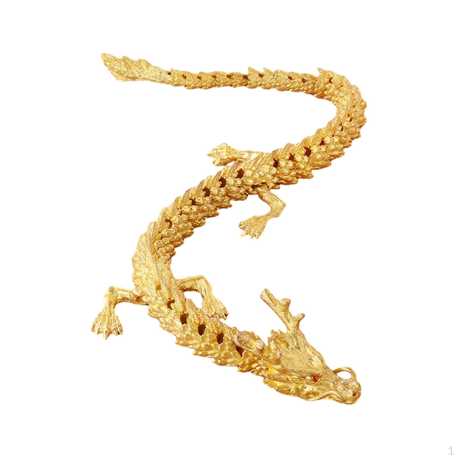 

Латунная скульптура дракона для декора дома или офиса Golden Color 40cm