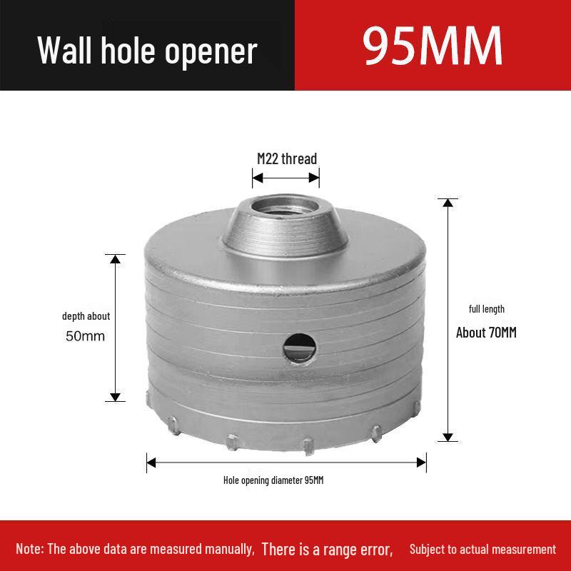 Electric Impact Drill Bit for Cement and Brick Walls - Dry Drilling Opener for Air Conditioner and Water Pipe Installations