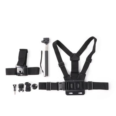 Outdoor-Sportarten Einbeinstativ Stock Handschlaufe Verstellbarer Brustgurt für GoPro Zubehör