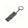 Stainless Steel High-Decibel Survival Whistle Loud, Dual-Chamber Design for Emergency Rescue Outdoor Safety