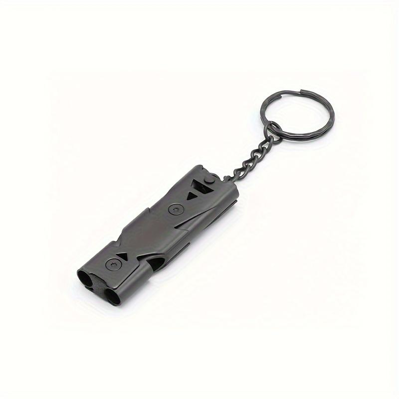 Stainless Steel High-Decibel Survival Whistle Loud, Dual-Chamber Design for Emergency Rescue Outdoor Safety