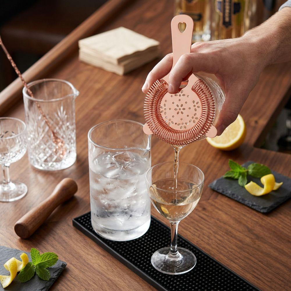Mirror Polished Bar Strainer Stainless Steel Bartender Ice Filter Cocktail Strainer  Bar
