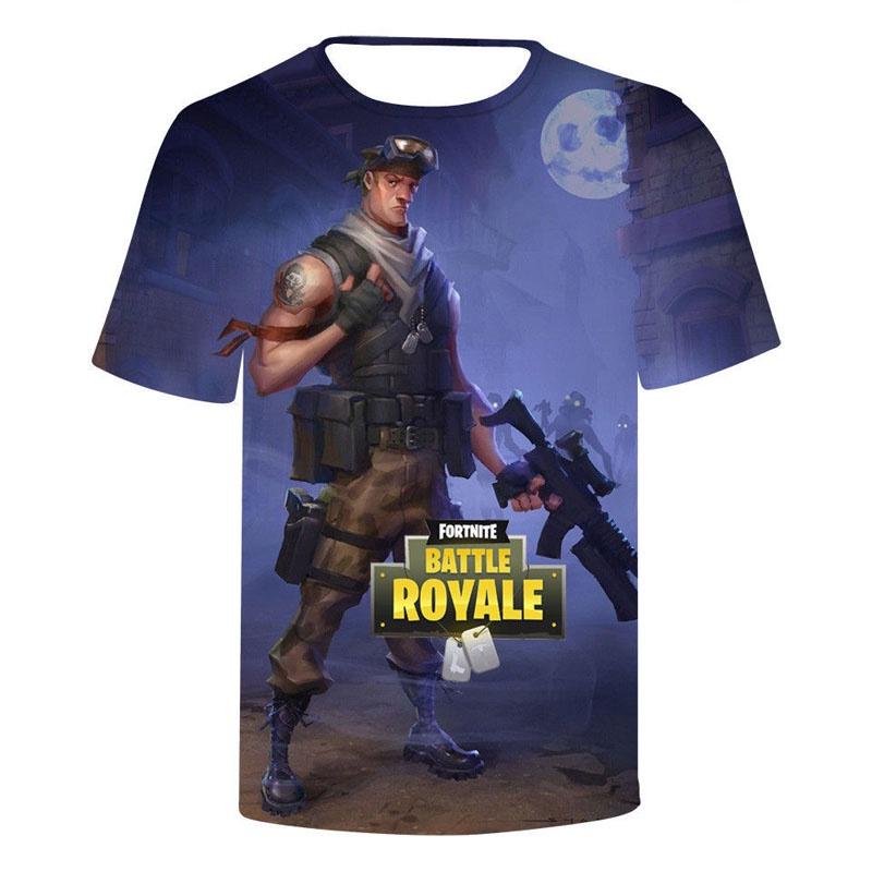 Best Tshirts 3d Video Game Battle Short Breathable Sleeved