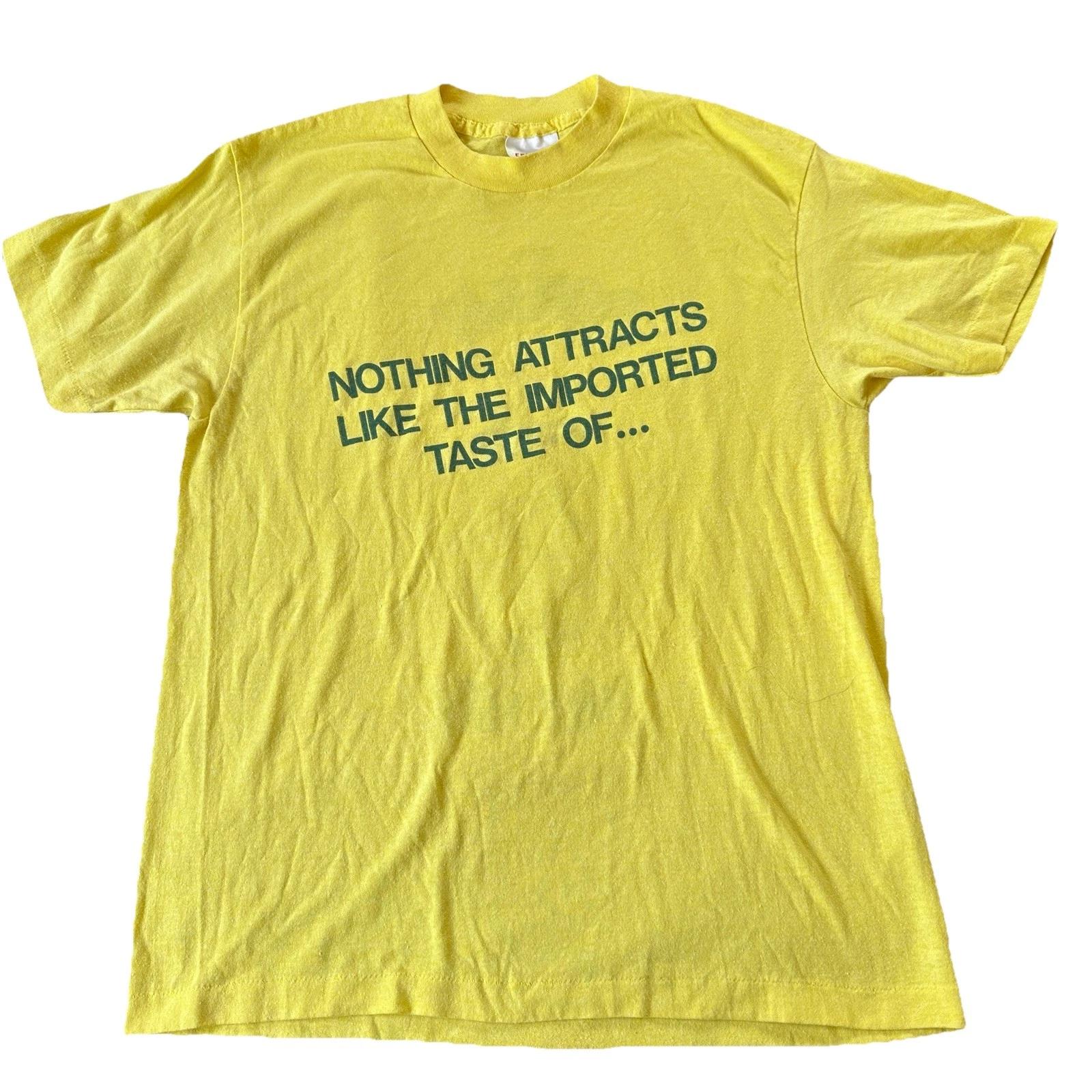

Vintage 90s Bombay Gin Play To Win T shirt Size M Yellow Promo XL