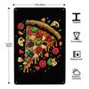 Vintage Pizza Metallschild Pepperoni Pizza Bestes der Stadt Schild Wanddeko für Zuhause Pub Café Club Kunstdekoration 8x12 Zoll